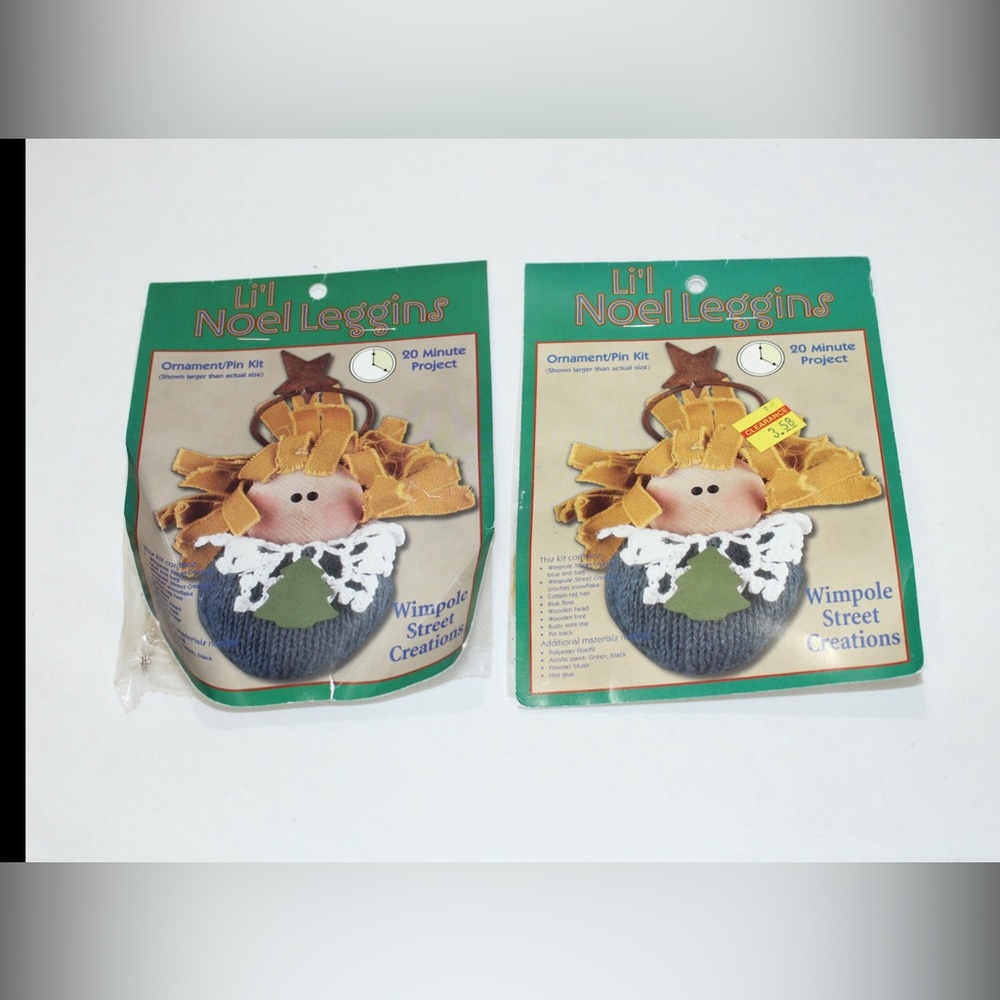 Wimpole Street Creations Li’l Noel Leggings Ornament/Pin Kit (2 Units)